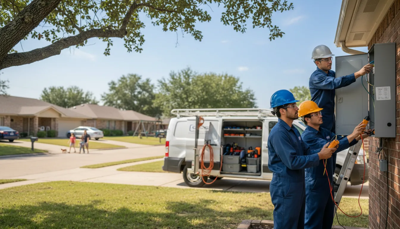 Certified electrician providing emergency electrical services in Oakwood, OK